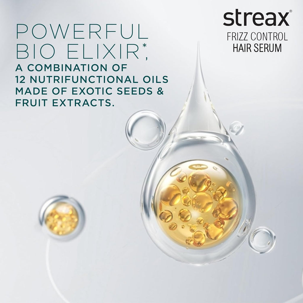 Streax Frizz Control Hair Serum for Dry Frizzy Hair- 100 ml
