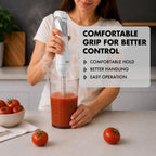 Sujata Blendstick Hand Blender | 600W Heavy Duty Motor | Variable Speed Control 18000 RPM White