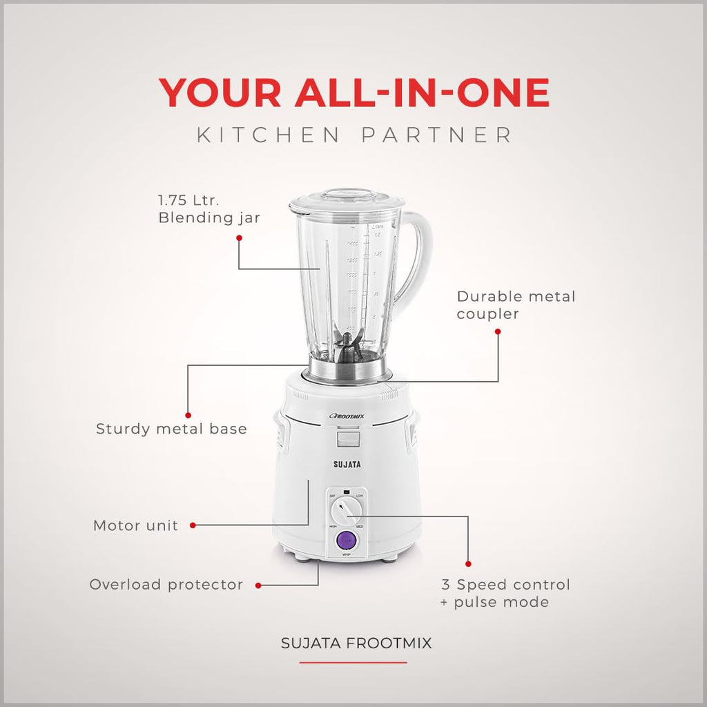Sujata Frootmix Mixer Blender|900 Watts