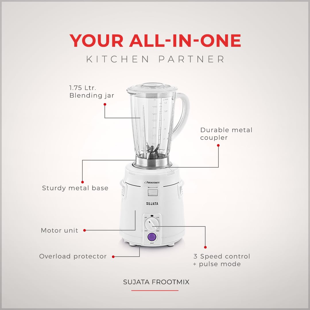 Sujata Frootmix Mixer Blender|900 Watts
