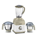 Sujata MG01 Mixer Grinder 1000Watts 3 Jars including 1750ml Blender, 1000ml Grinder, 500ml Chutney Jar | Beige & White
