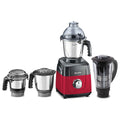 Sujata MG03 Mixer Grinder |1000 Watts 4 Jars including 1750ml Blender with Coconut Milk Extractor, 1500ml, 1000ml, 500ml Jar| Red & Black