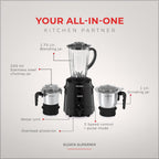 Sujata Supermix Mixer Grinder | 900 Watts