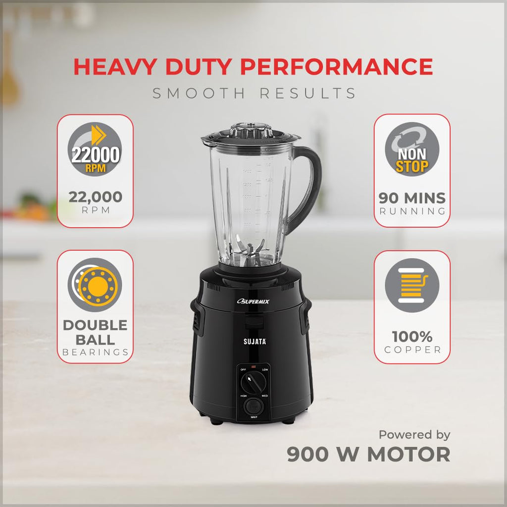 Sujata Supermix Mixer Grinder | 900 Watts