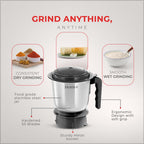 Sujata Supermix Mixer Grinder | 900 Watts
