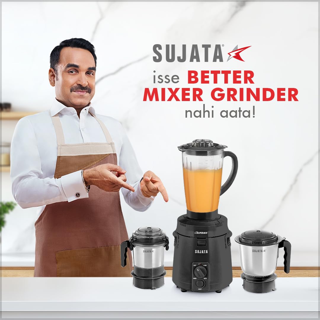 Sujata Supermix Mixer Grinder | 900 Watts