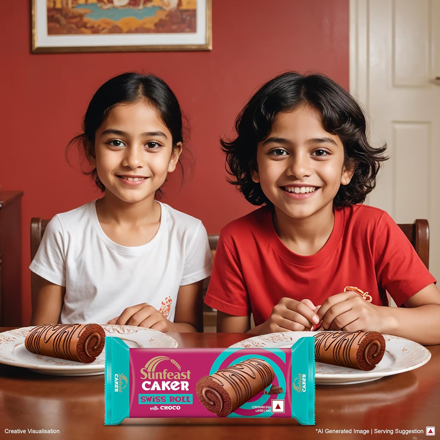 Sunfeast Caker Swiss Roll with Choco, 23g