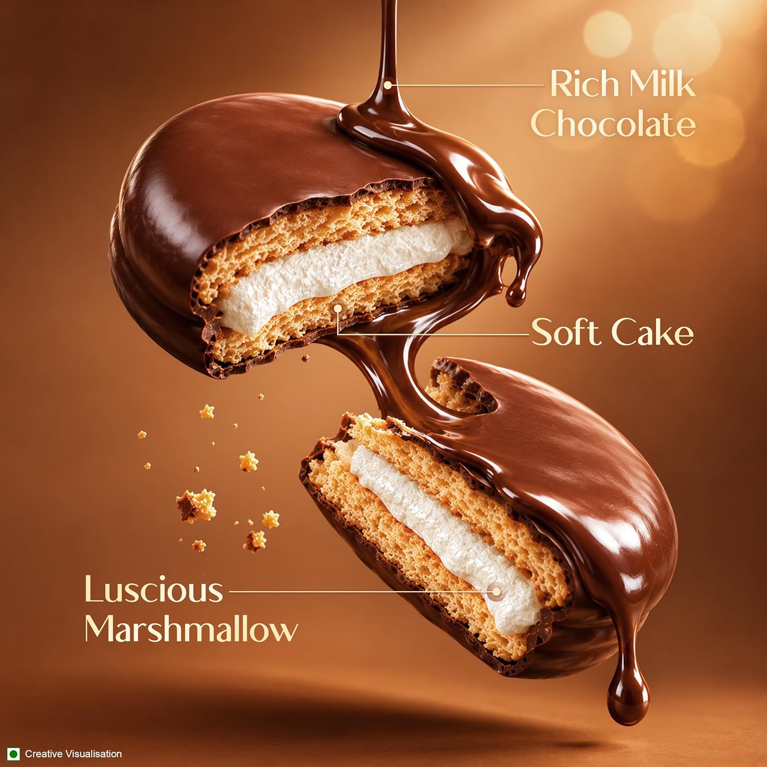 Sunfeast Dark Fantasy Yumfills Whoopie Pie, Chocolate Chip, 253g