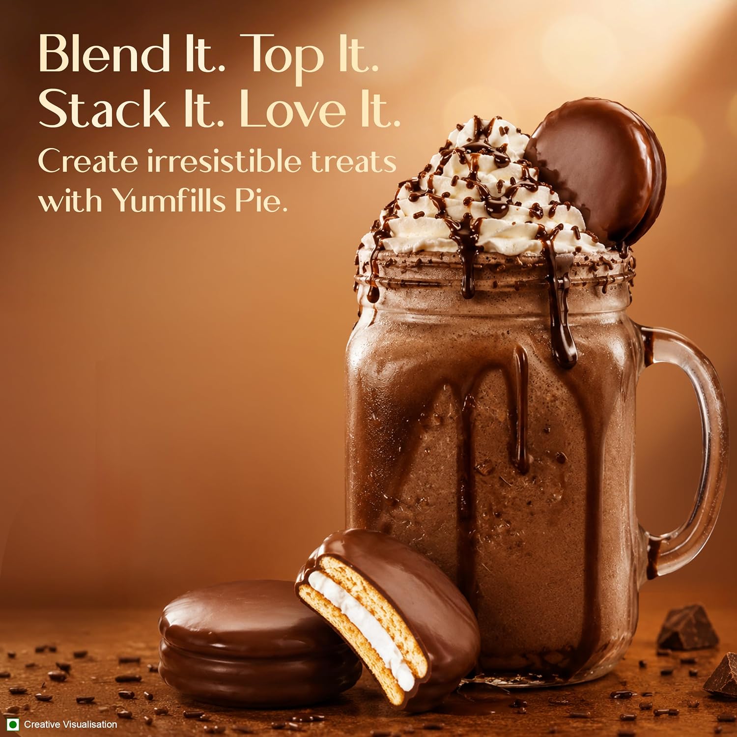 Sunfeast Dark Fantasy Yumfills Whoopie Pie, Chocolate Chip, 253g