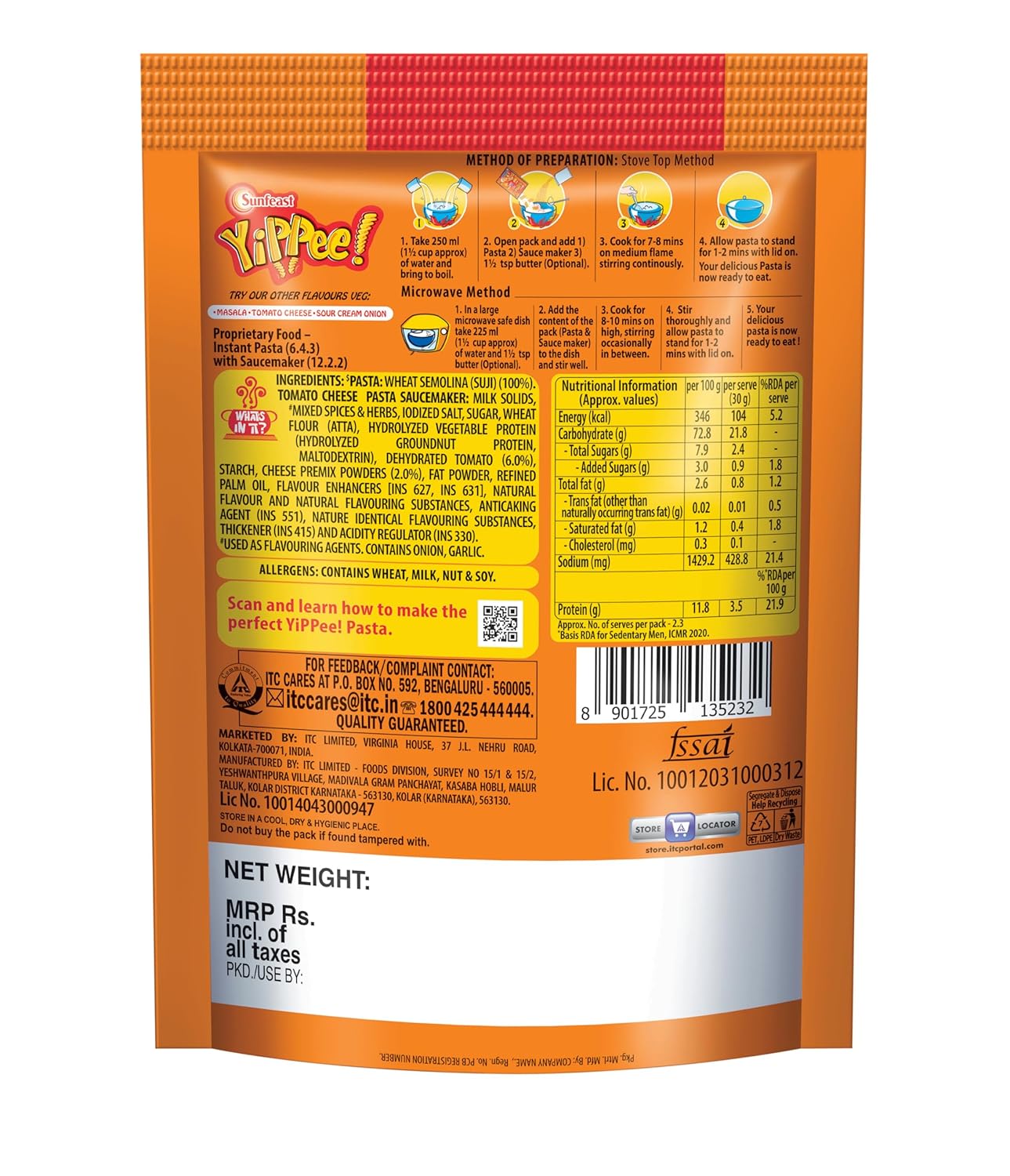 Sunfeast YiPPee! Pasta Treat 70g