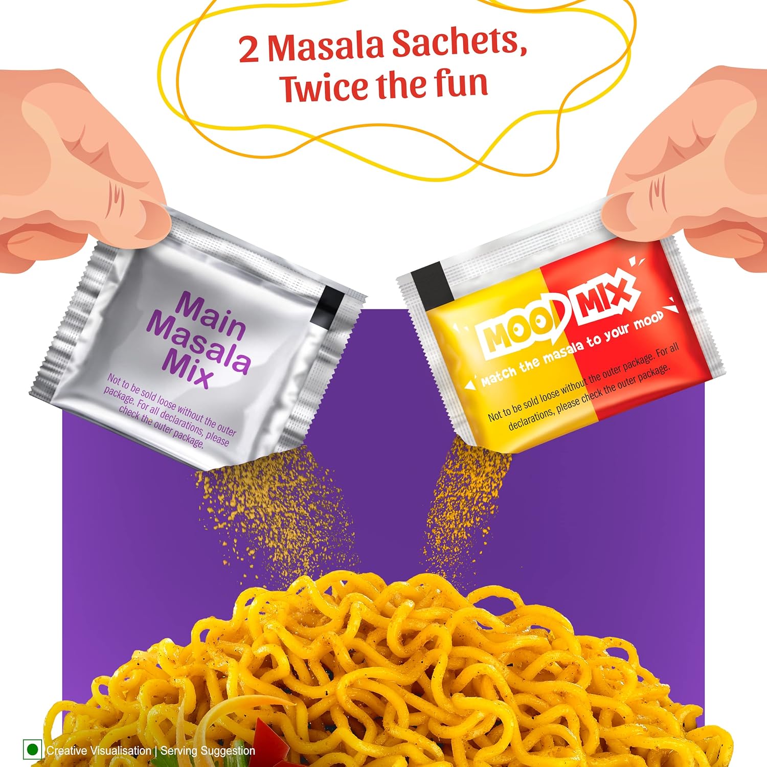 Sunfeast Yippee! Mood Masala, Long, Non-Sticky, Instant Noodles70 Gm