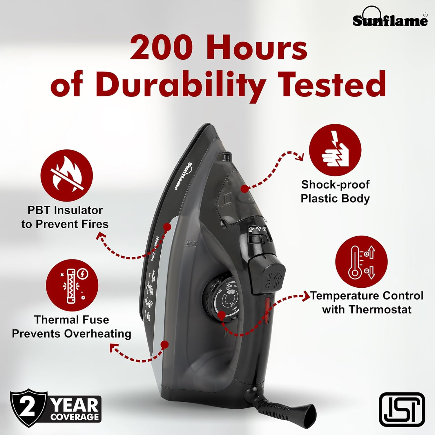 Sunflame 1600 Watt Steam Iron
