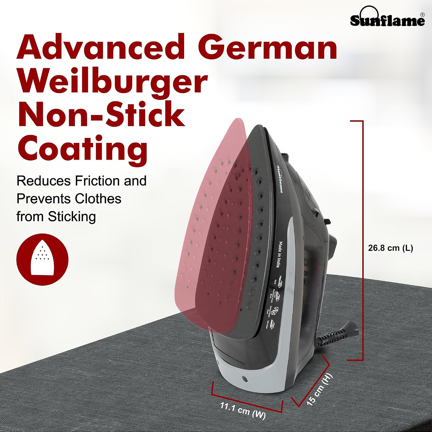 Sunflame 1600 Watt Steam Iron