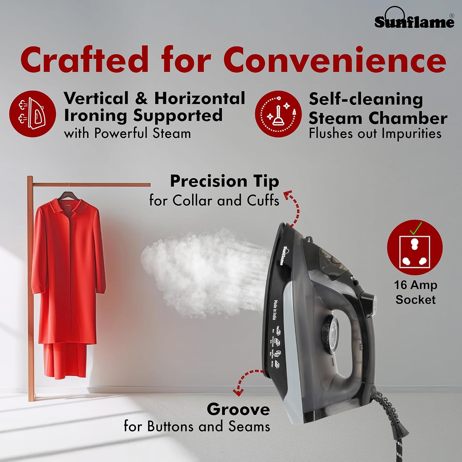 Sunflame 1600 Watt Steam Iron