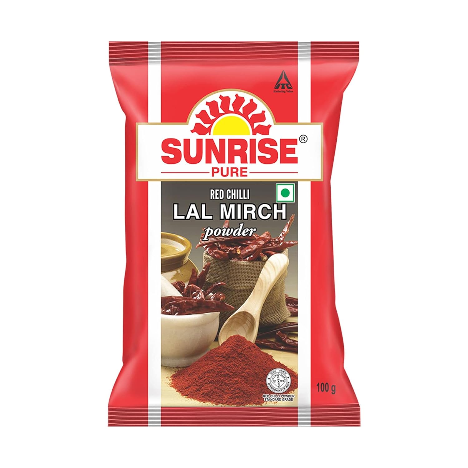 Sunrise Pure Red Chilli Spice Powder Pouch, 100 g