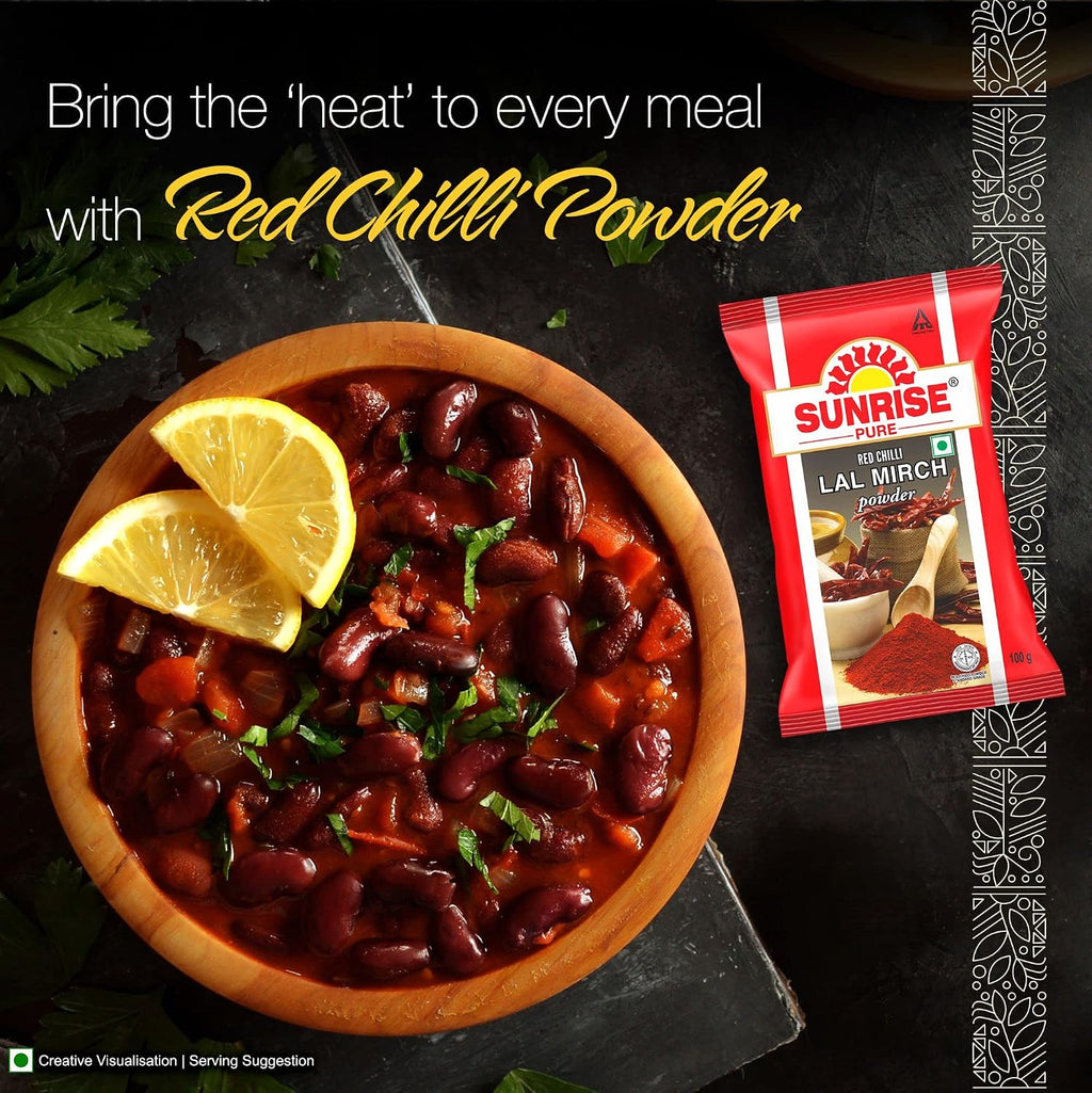 Sunrise Pure Red Chilli Spice Powder Pouch, 100 g