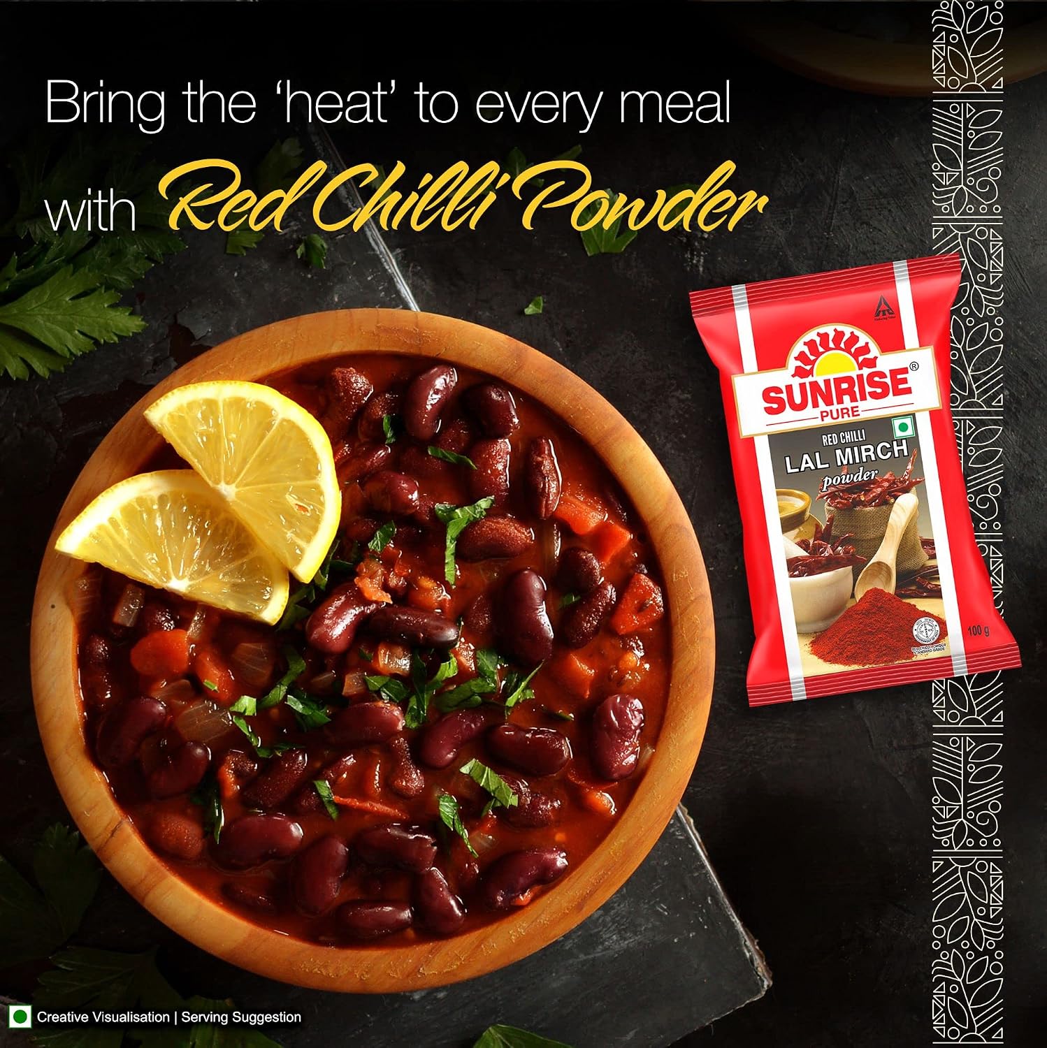 Sunrise Pure Red Chilli Spice Powder Pouch, 100 g