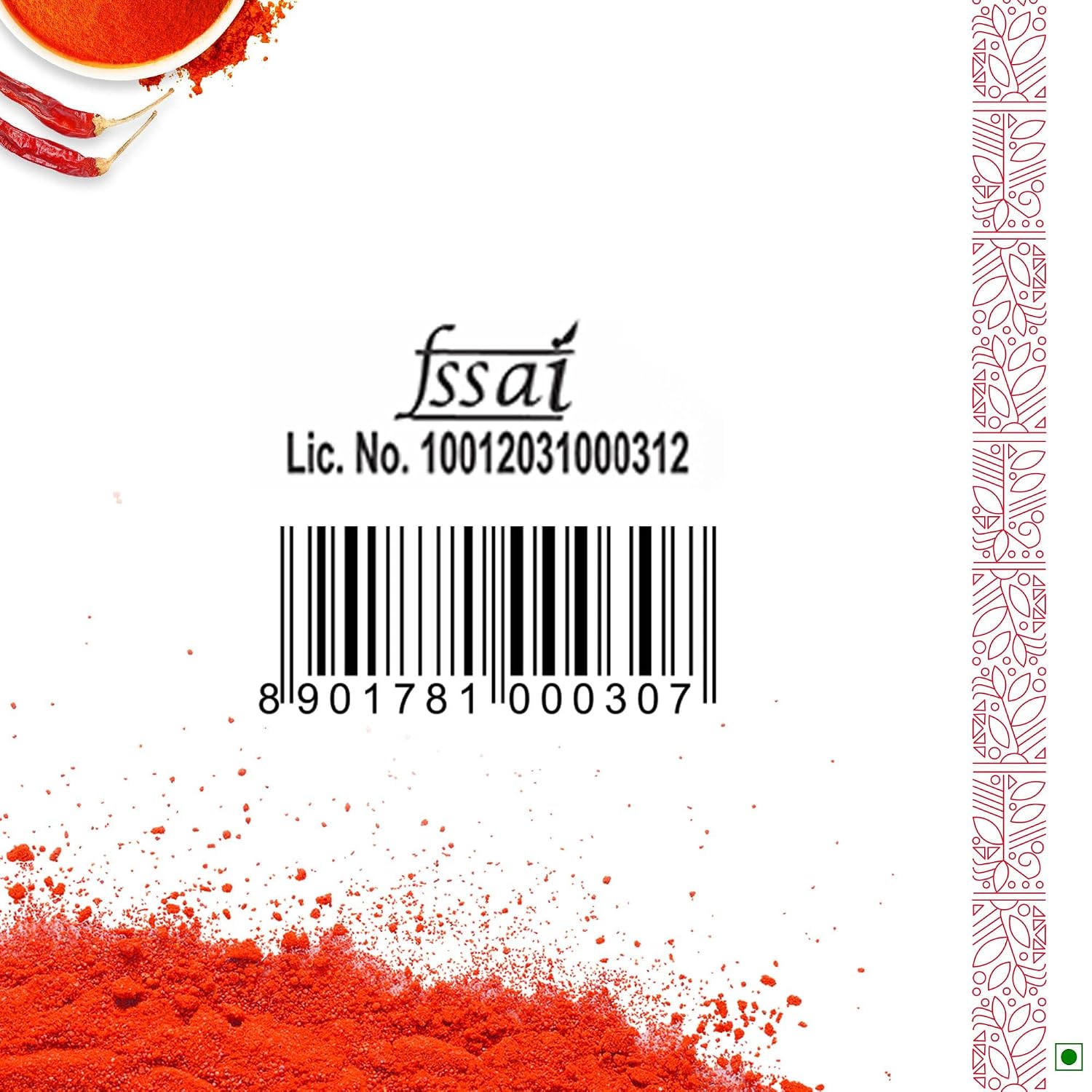 Sunrise Pure Red Chilli Spice Powder Pouch, 100 g