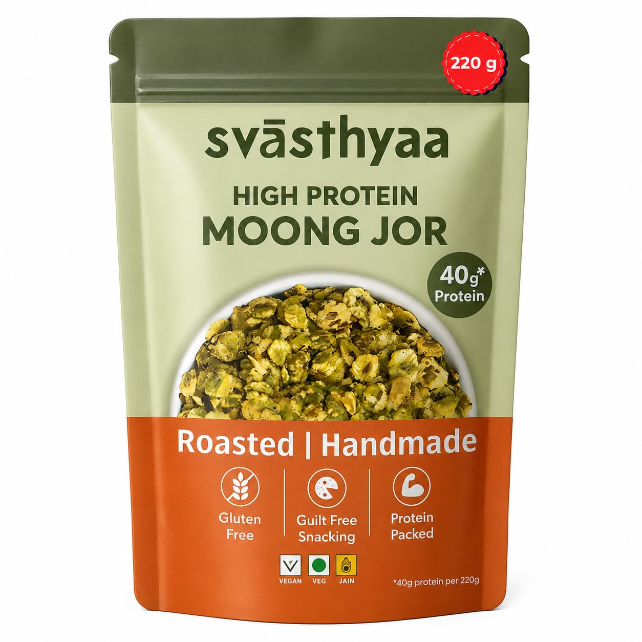 Svasthyaa High Protein Moong Jor 220g