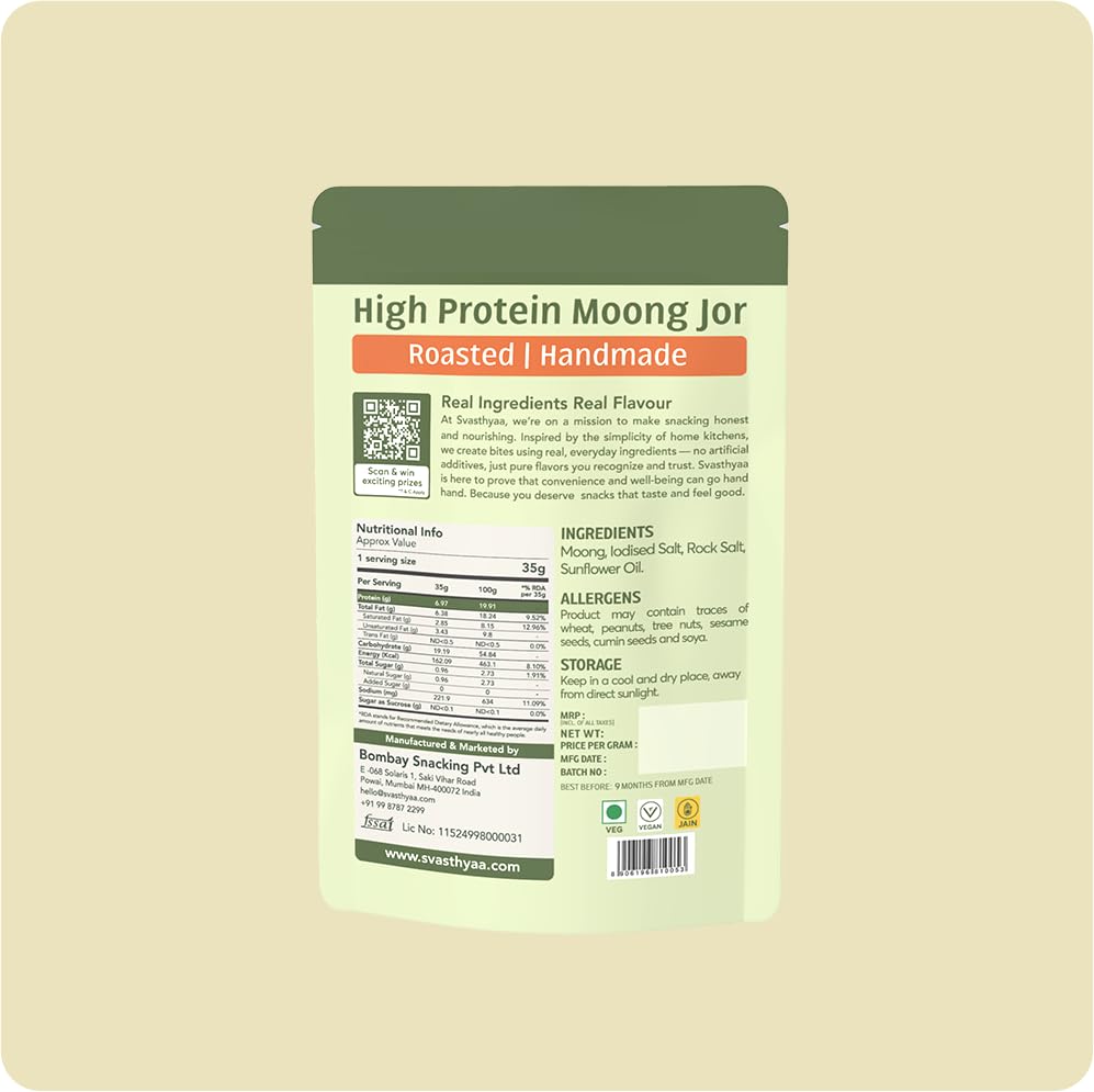 Svasthyaa High Protein Moong Jor 220g