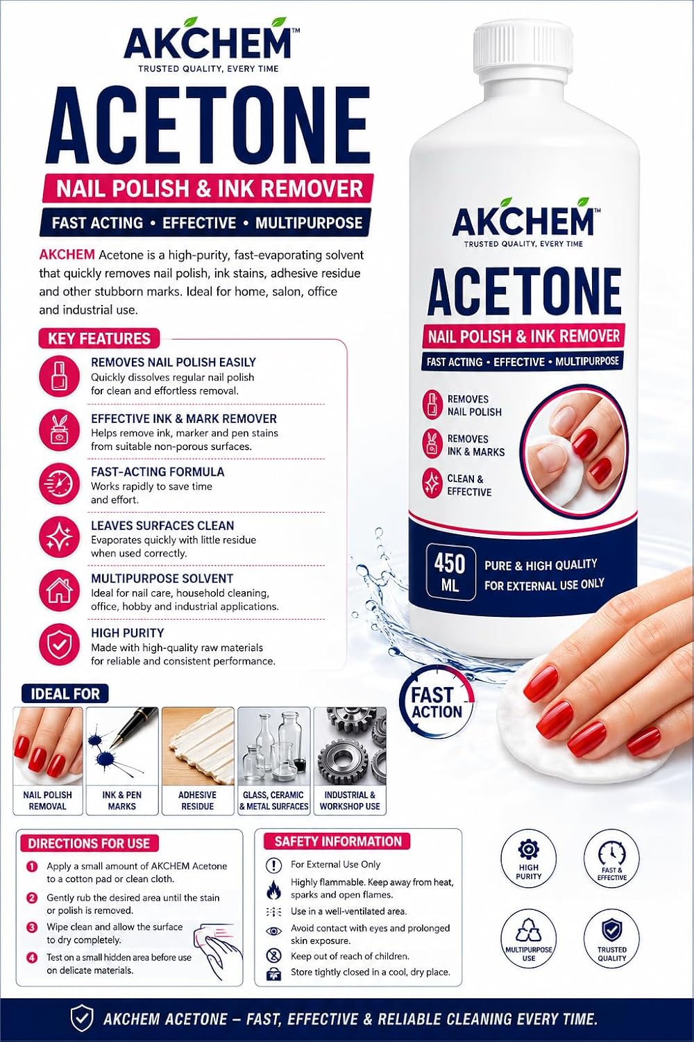 Acetone 450 ML