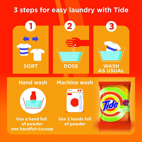 Tide Jasmine & Rose 1.5 Kg (Qty-1), Powder