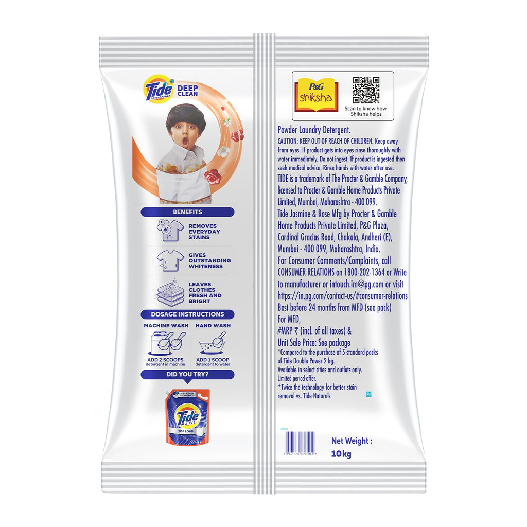 Tide Plus Detergent Washing Powder - 10kg
