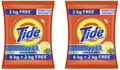 Tide Plus Double Power Detergent Washing Powder Lemon & Mint 6kg + 2kg FREE (Pack of 2)
