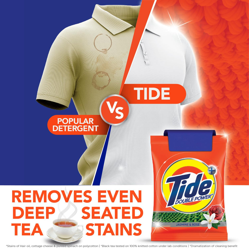 Tide Plus Double Power Detergent Washing Powder Lemon & Mint 6kg + 2kg FREE (Pack of 2)
