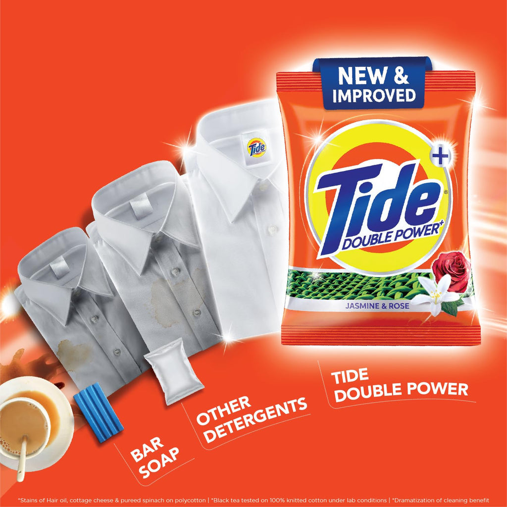 Tide Plus Double Power Detergent Washing Powder Lemon & Mint 6kg + 2kg FREE (Pack of 2)