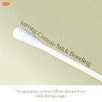 TULIPS Premium Cotton Ear Buds/Swabs with white PAPER Sticks 80 Stick (Pack of 3)
