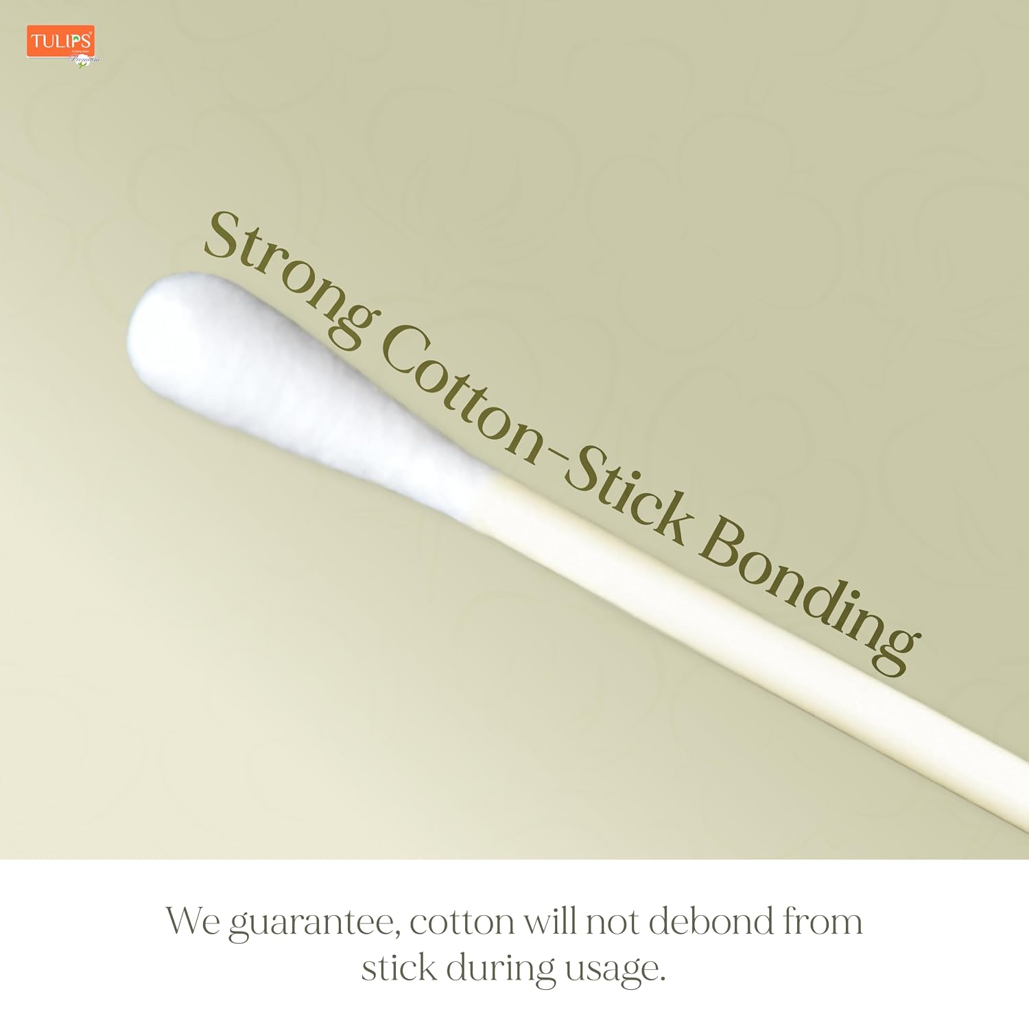 TULIPS Premium Cotton Ear Buds/Swabs with white PAPER Sticks 80 Stick (Pack of 3)