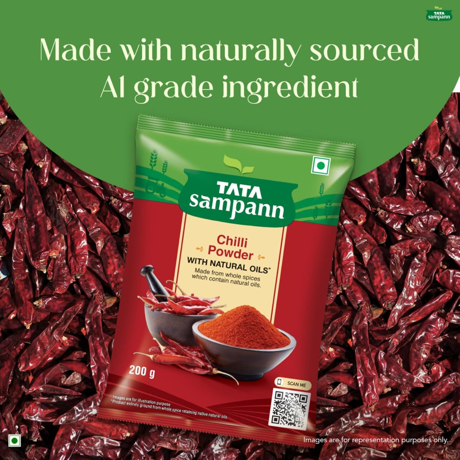 Tata Sampann Chilli Powder with Natural Oils, 100g