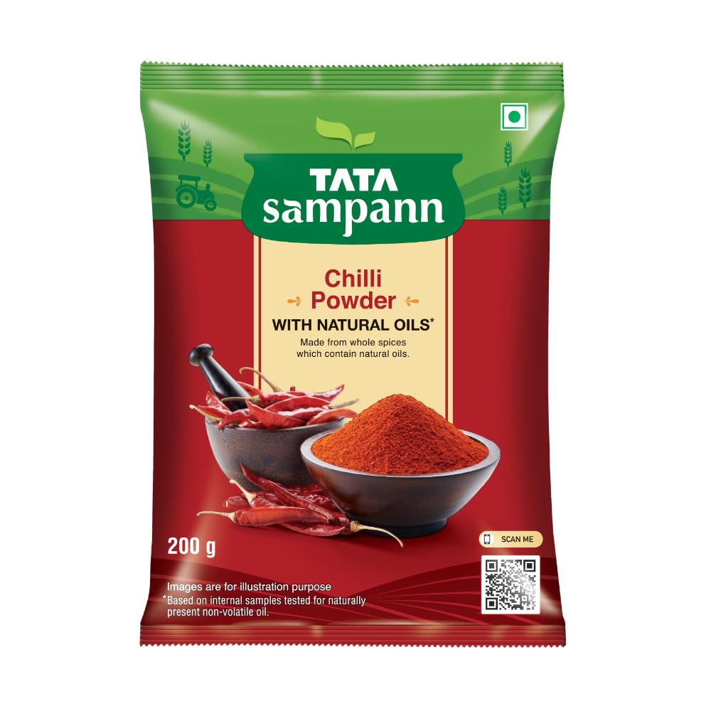 Tata Sampann Chilli Powder with Natural Oils, 200g,
