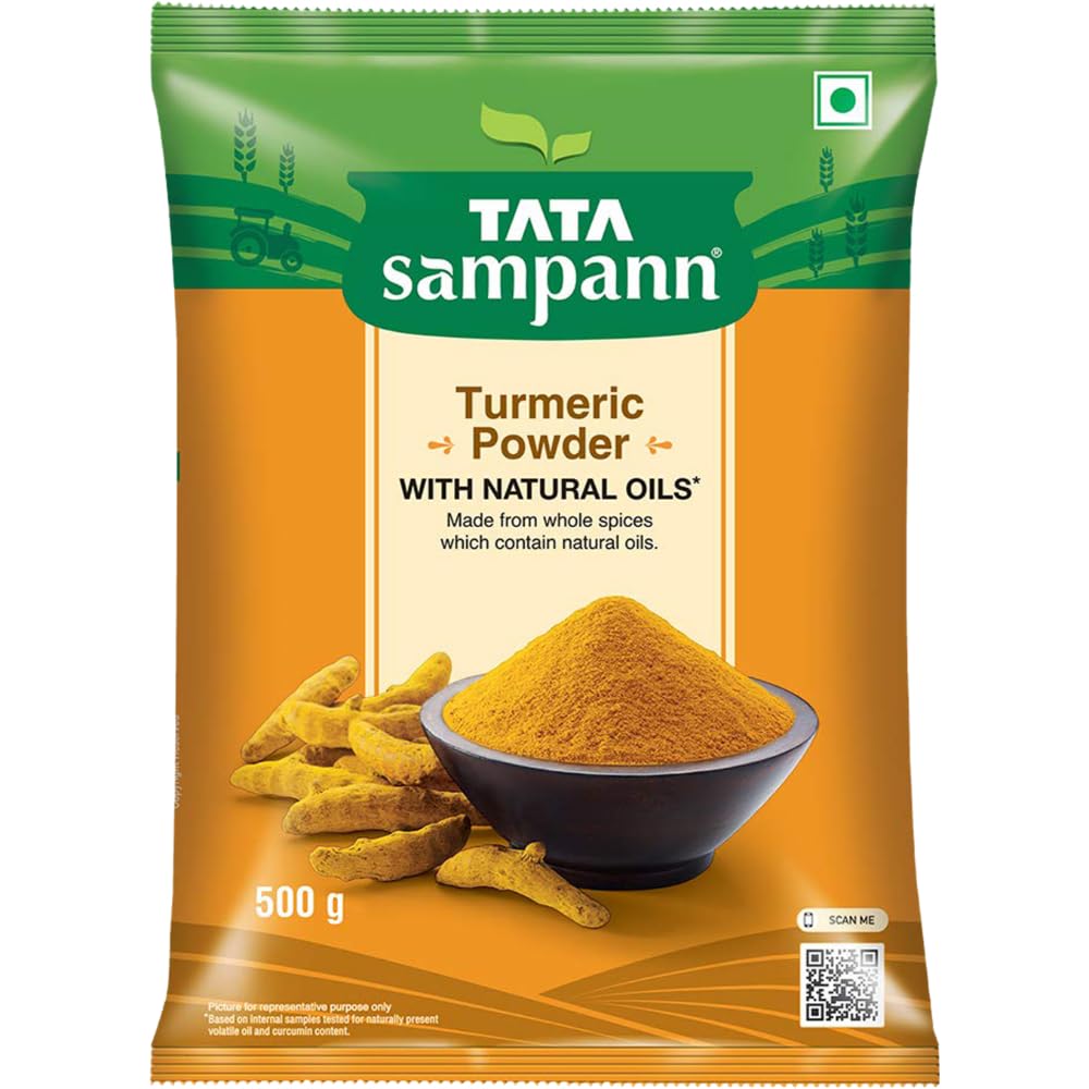 Tata Sampann Turmeric Powder With Natural Oils, 500g,