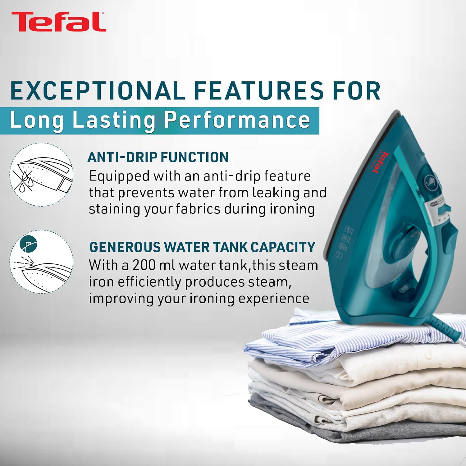 Tefal Eco Master 1800 Watts Non Stick Steam Iron