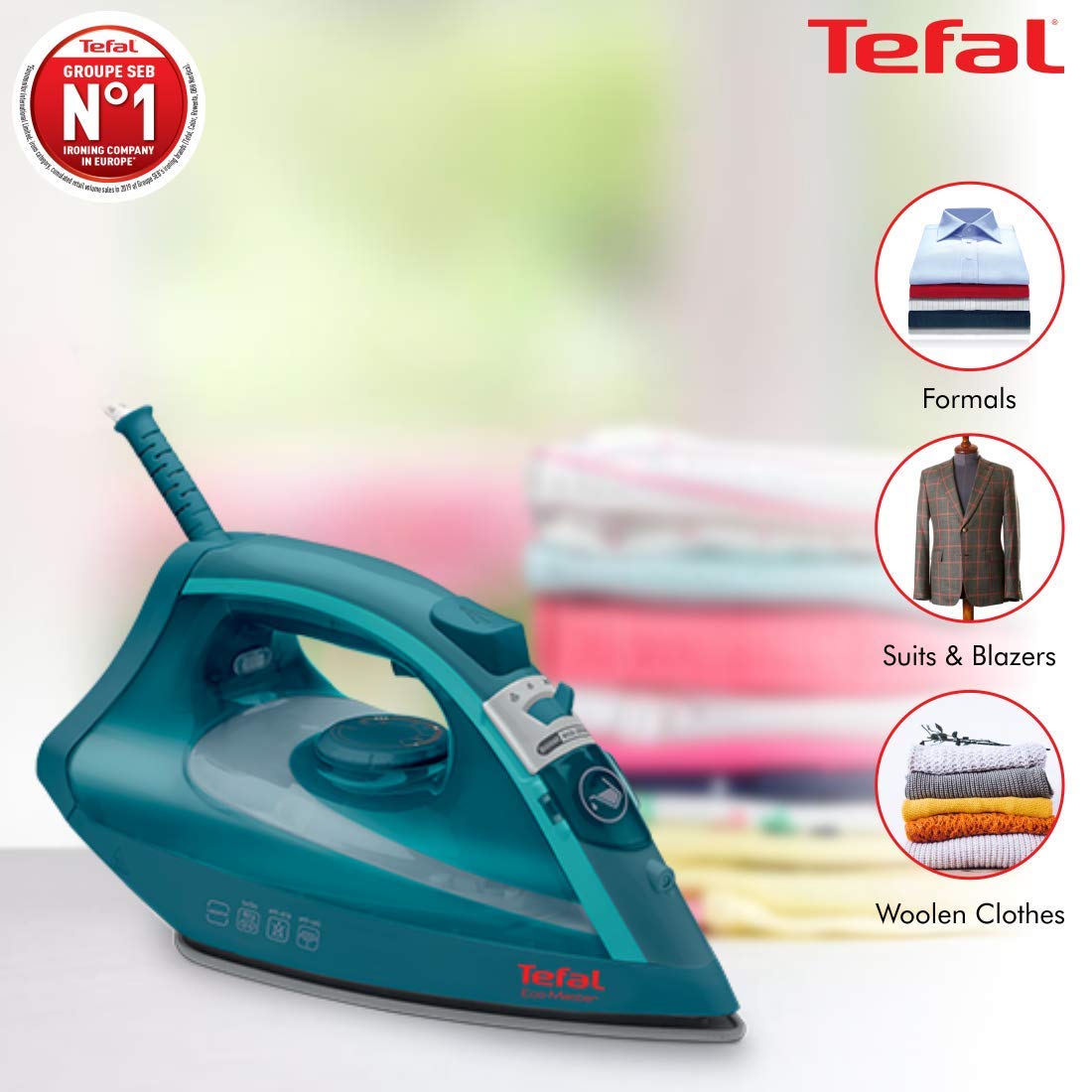 Tefal Eco Master 1800 Watts Non Stick Steam Iron