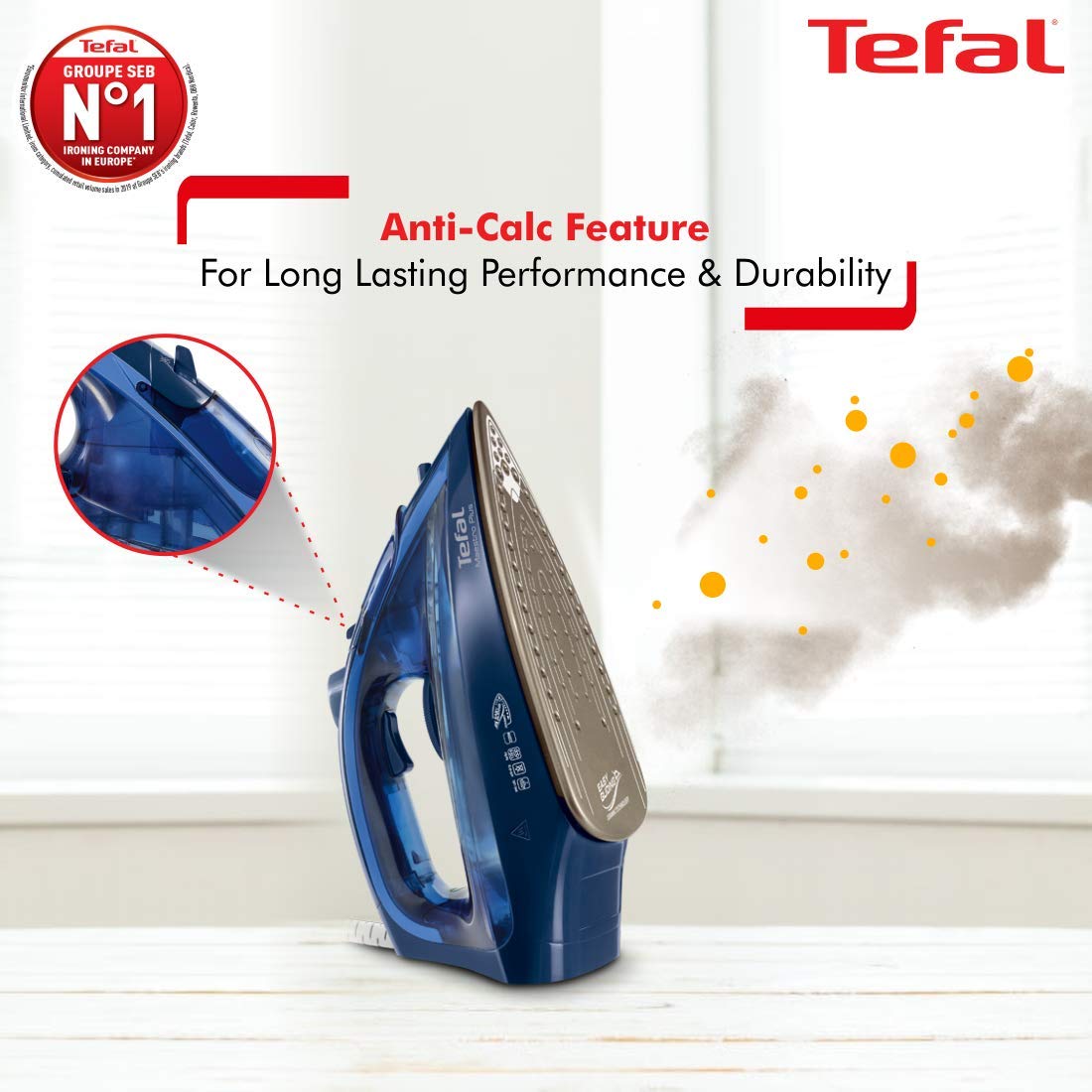Tefal Maestro Plus Steam Iron | No.1 Ironing Brand in Europe | 2200W