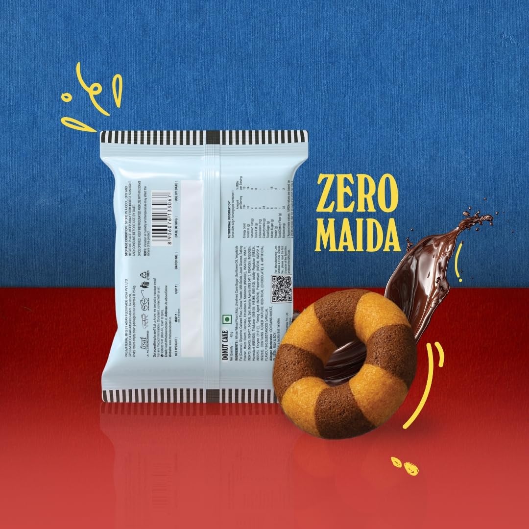 The Baker's Dozen Zero Maida Donut Cake 42G