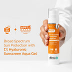 The Derma Co 1% Hyaluronic Sunscreen Aqua Gel SPF 50 PA++++ 50g