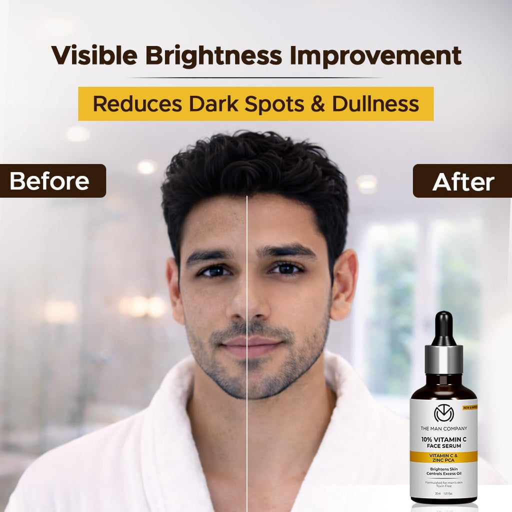 The Man Company 10% Vitamin C Face Serum for Men - 30ml
