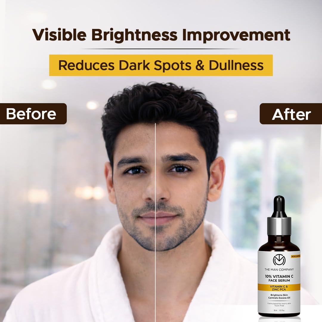 The Man Company 10% Vitamin C Face Serum for Men - 30ml
