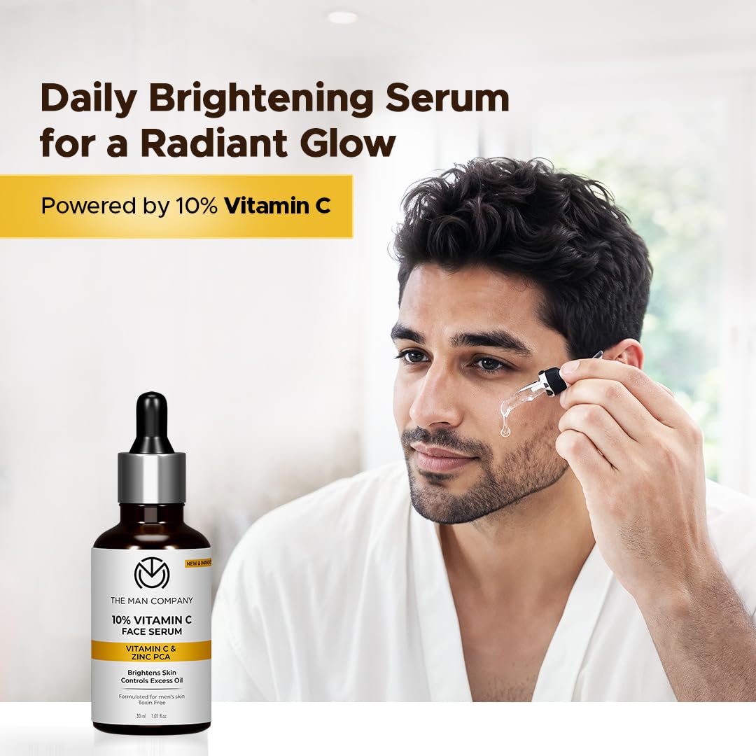 The Man Company 10% Vitamin C Face Serum for Men - 30ml