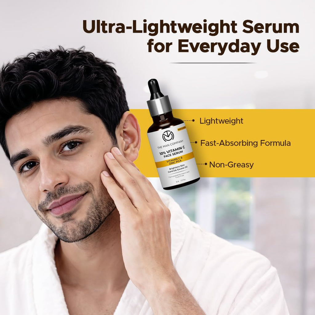 The Man Company 10% Vitamin C Face Serum for Men - 30ml