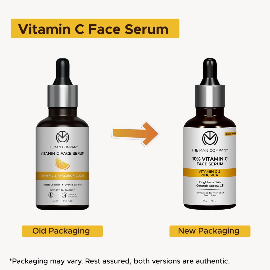 The Man Company 10% Vitamin C Face Serum for Men - 30ml
