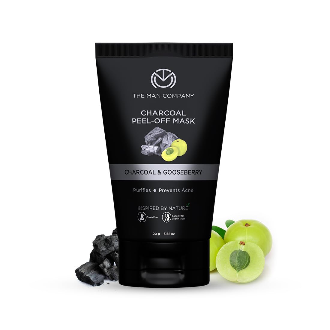 The Man Company Activated Charcoal Peel Off Face Mask for Man 100g