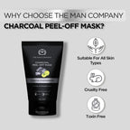 The Man Company Activated Charcoal Peel Off Face Mask for Man 100g