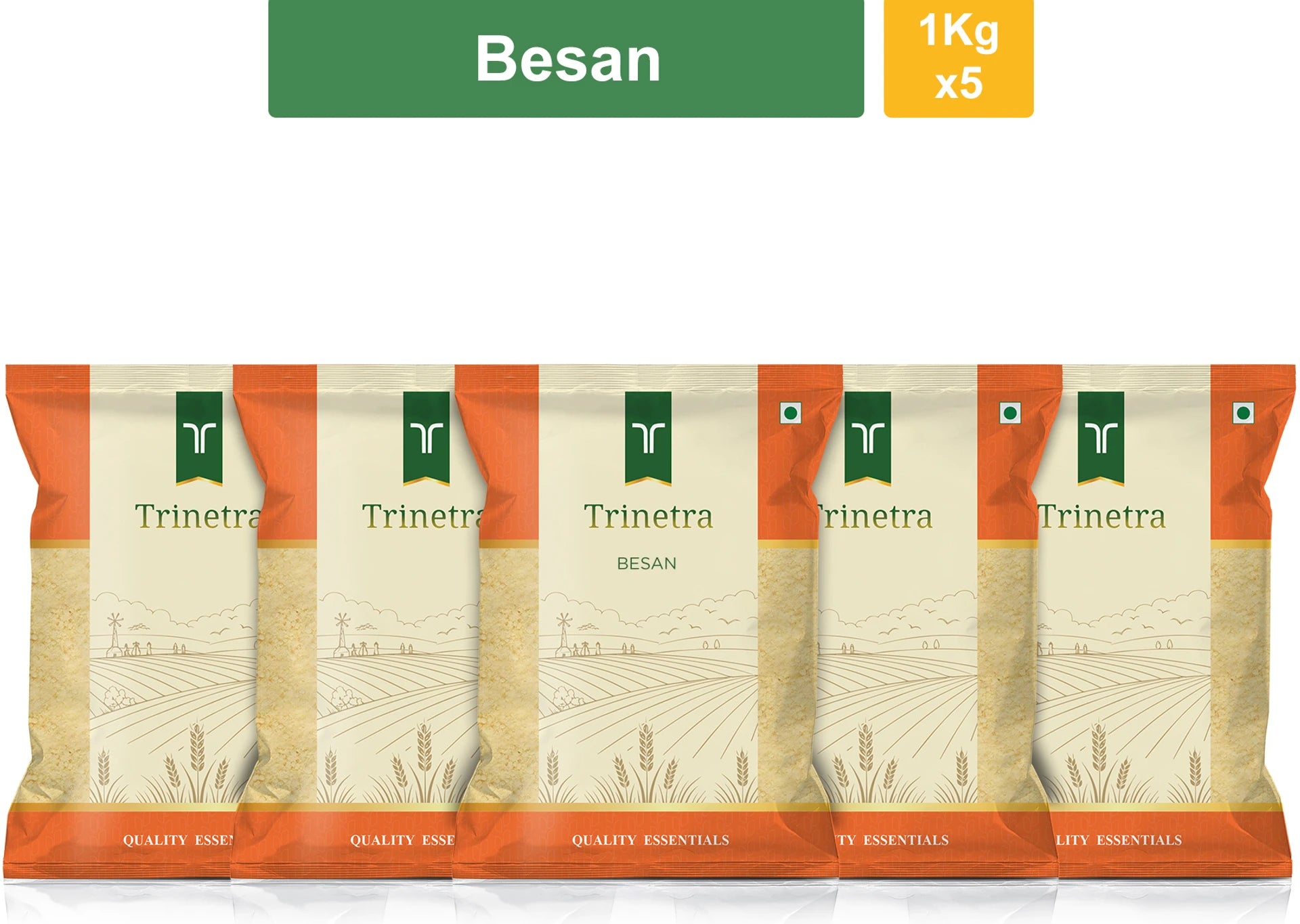 Trinetra Besan 5Kg Packing (5 kg)