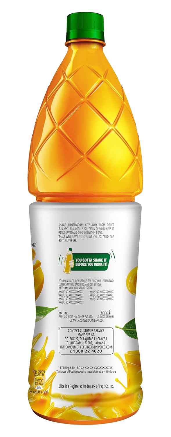 Tropicana Slice Mango Drink, 1.75 L