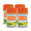 Tulips Wooden Toothpicks 240 Sticks  (Pack of 4) in a Reusable Jar